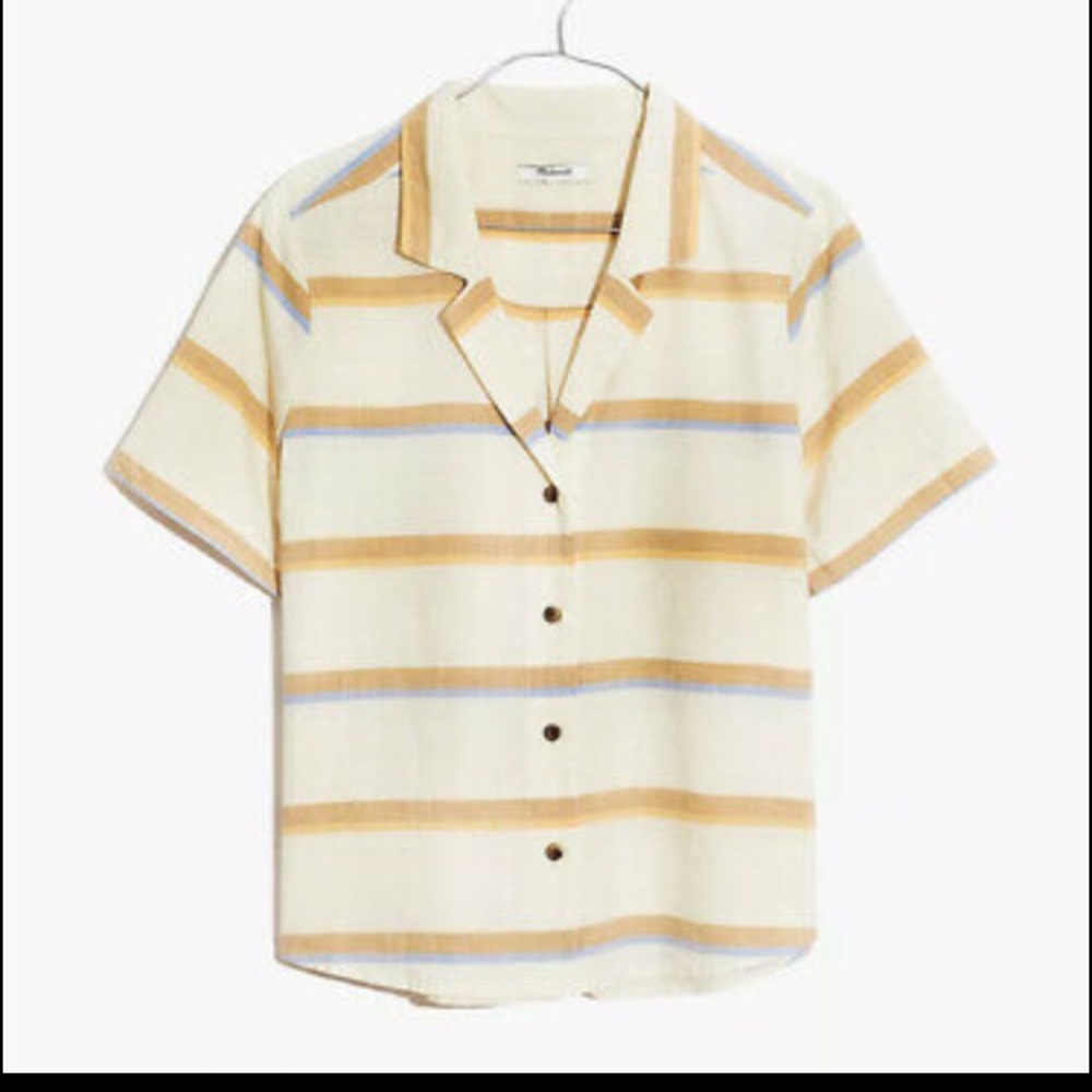 Madewell Stripe Camp Shirt